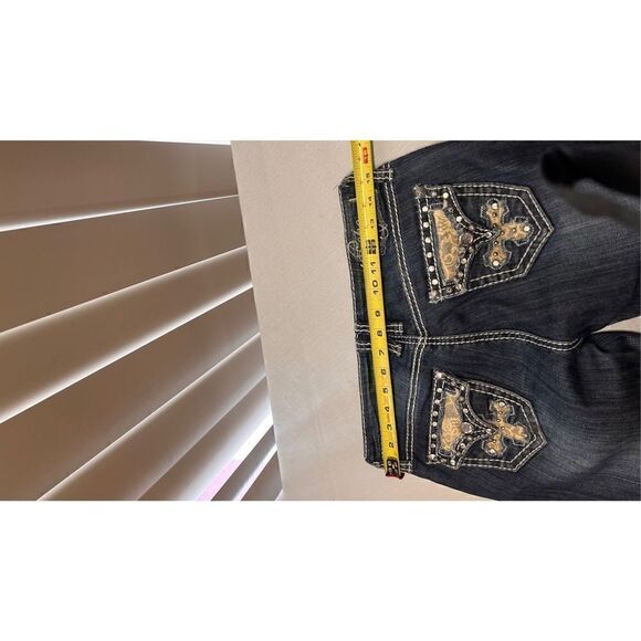 Pepe Jeans Womens Distressed Rolled Cuff Skinny Denim Low Rise Dark Wash Size 26 - Picture 8 of 13